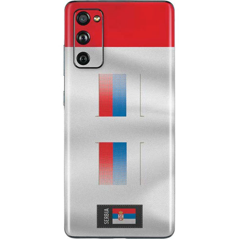 Serbia Soccer Flag Galaxy S20 Fan Edition Skin